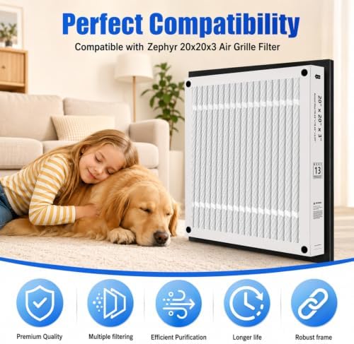 20x20x3 Air Filter Replacement For Zephyr 20x20x3 VGF Series, Foldable 1PACK - Image 2