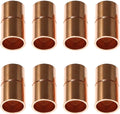 RLECS 8pcs Straight Copper Coupling Rolled Tube Stop Pipe Fitting 5/16 Inch ID by Unknown