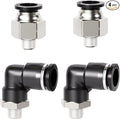 TAILONZ PNEUMATIC Elbow and Straight Combination 1/2 Inch Tube OD x 1/8 Inch by TAILONZPNEUMATIC
