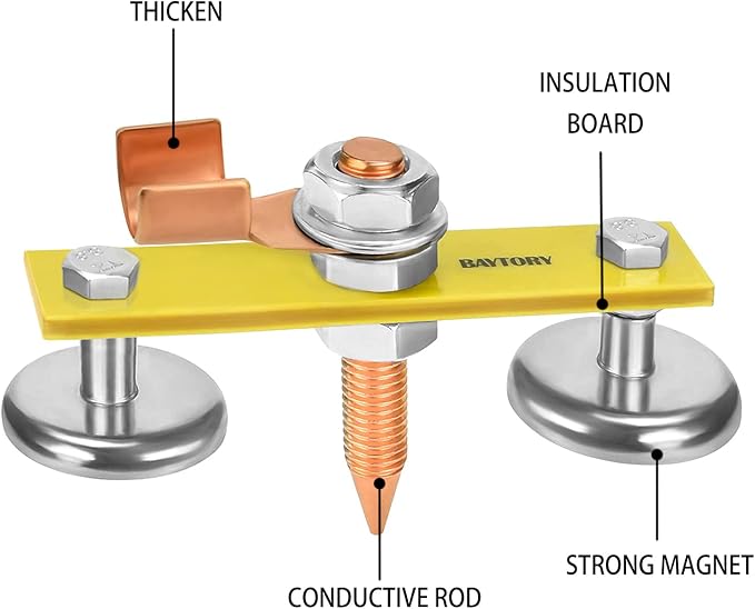 Upgrade Magnetic Welding Support Ground Clamp Tools, Double + Single Welding - Image 6