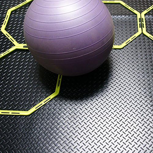Rubber-Cal Diamond-Plate Rubber Flooring Roll - 3 mm x 4 ft x 2 ft Roll - Black - Image 6