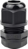 XHF 10 Pcs 3/8" IP68 Strain Relief Nylon Cord Grip Waterproof NPT Cable Glands by XHF
