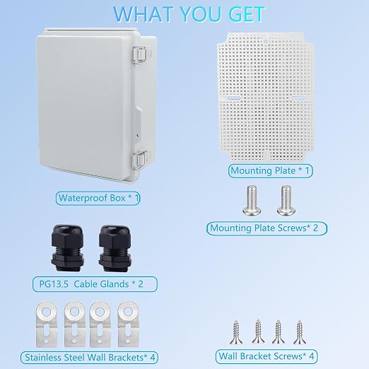IP67Junction Box, ABS Plastic Outdoor Waterproof Box Electrical Enclosure - Image 5