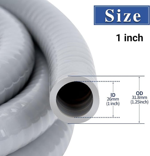 1 Inch 50 FT Liquid-Tight Conduit and Connector Kit | Non Metallic Flexible - Image 2