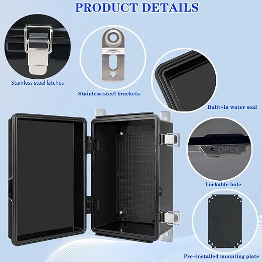 Outdoor Waterproof Electrical Box Junction Box Weatherproof IP67 ABS Plastic - Image 3