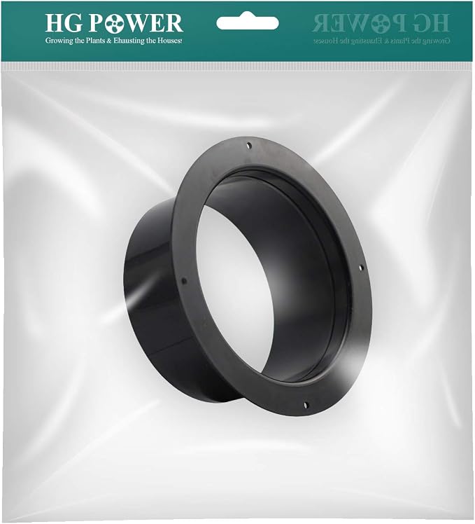 6 Inch Duct Connector, HG Power 150mm Plastic Straight Pipe Flange - Image 8