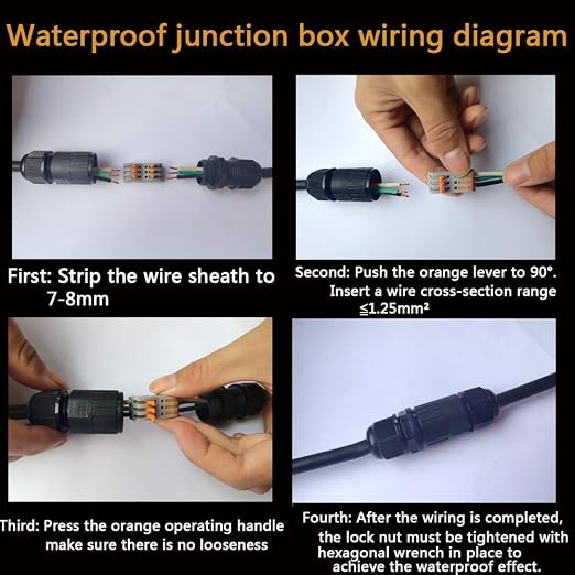 CESFONJER IP68 Waterproof Junction Box 3-Way | IP68 waterproof, 3-way M25 - Image 5