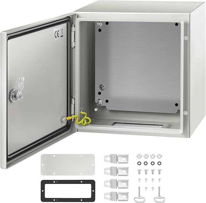 VEVOR NEMA Steel Enclosure, IP66 Waterproof & Dustproof, Outdoor/Indoor by VEVOR
