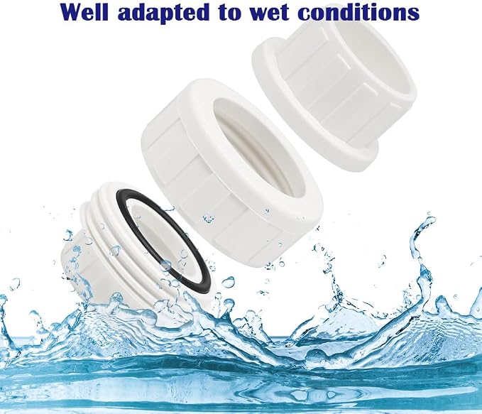 2PCS 1-1/2 Inch PVC Union Coupling Pipe Fittings - Image 4