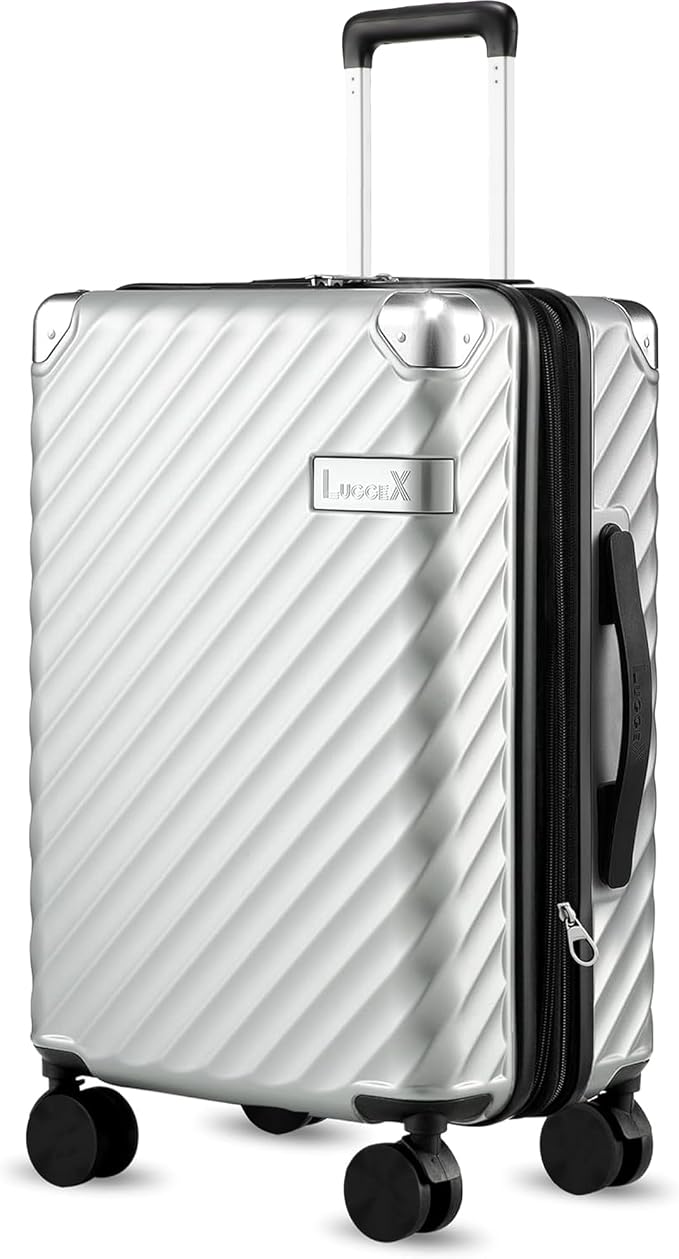 LUGGEX Luggage with Spinner Wheels, Polycarbonate Expandable Hard Shell Suitcase by LuggeXLUGGAGE