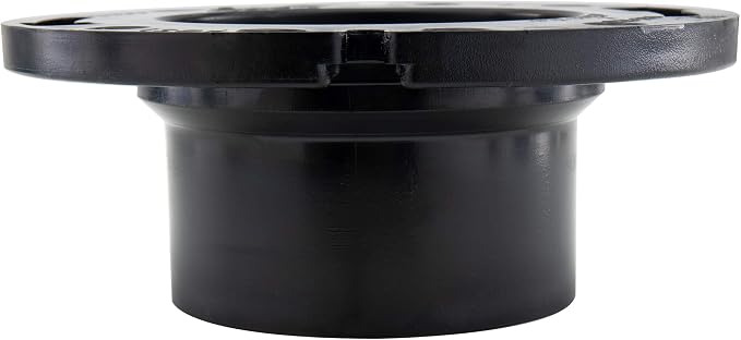 RecPro RV Toilet Closet Flange | 4x3 | ABS Plastic | Toilet-to-Floor Mount | RV - Image 2