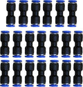 1/4 OD Pneumatic quick Connector Push to Connect fittings Straight Union/Coupler by ROZESAZZ