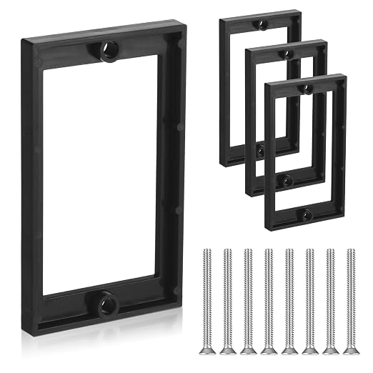 4 Pcs 1/2" Single Gang Box Extender Electrical Box Extender by Unknown