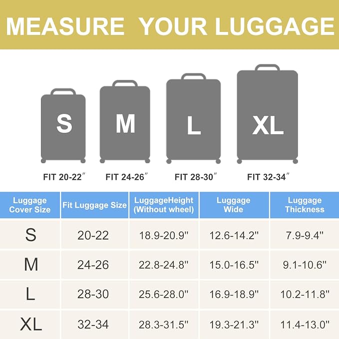ANNA QUEEN Colorful Geometric Luggage Cover, Abstract Prism Pattern Suitcase - Image 5