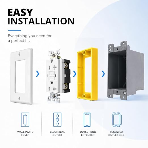 Single Gang Outlet Box Extender - Image 6