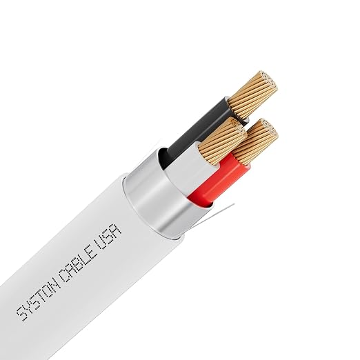 Syston 16/3 Fire Alarm Control Cable, Stranded Copper, CMP Shielded, 250 FT | by SystonCableTechnology