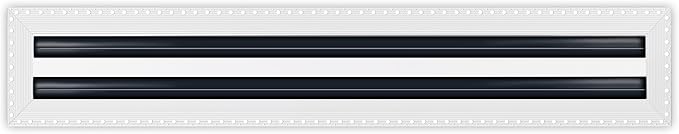 BUILDMART - 24x4 MUD-in Air Vent Cover - Drywall MUD in White Air Vent - MUD by TexasBuildmart