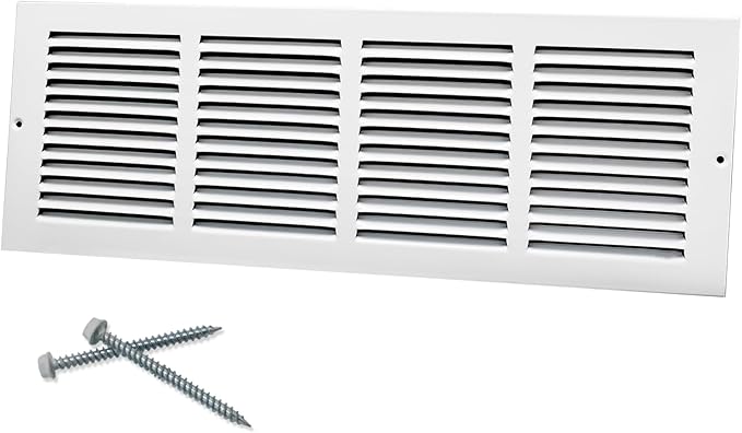 Howeall 20"W x 6"H Steel Return Air Grille, Air Return Vent Cover by Howeall