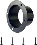 4 Inch Black Plastic Duct Connector Flange, ABS Straight Pipe Fitting by Unknown