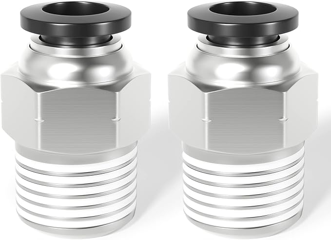 TAILONZ PNEUMATIC Male Straight 8mm Tube OD x 1/4 Inch NPT Thread Push to - Image 8