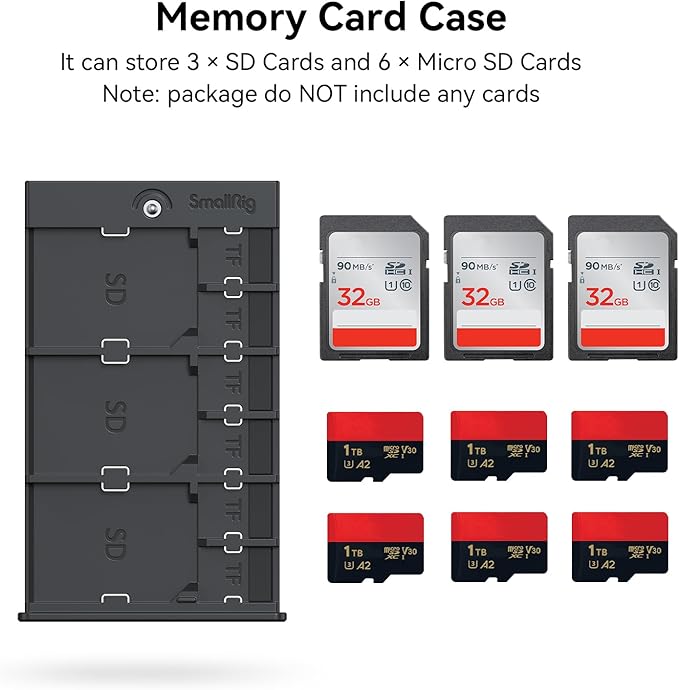 SMALLRIG Memory Card Case Holder Anti-Shock Anti-Fall and Scratch Suitable - Image 2