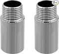 Stainless Steel Pipe Fitting 1/4" NPT Male x 1/4" NPT Female Thread Nipple Cast by Fitvell