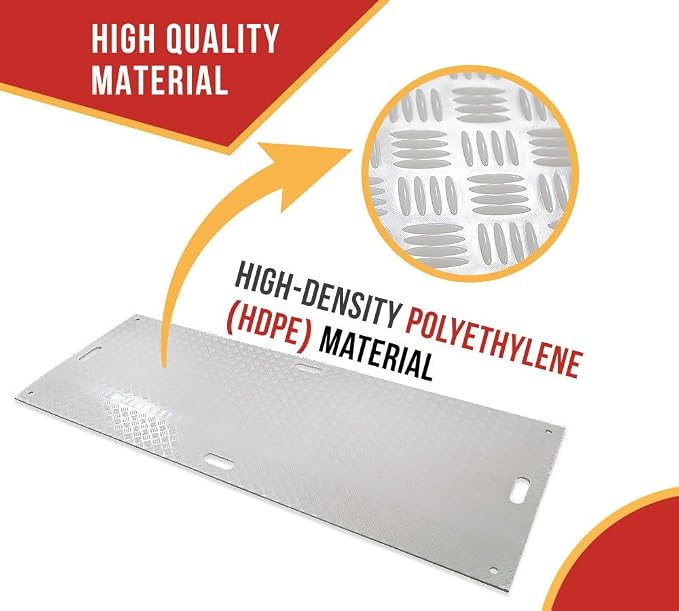 5 Pk 3' x 8' White Ground Protection Mats - Image 3