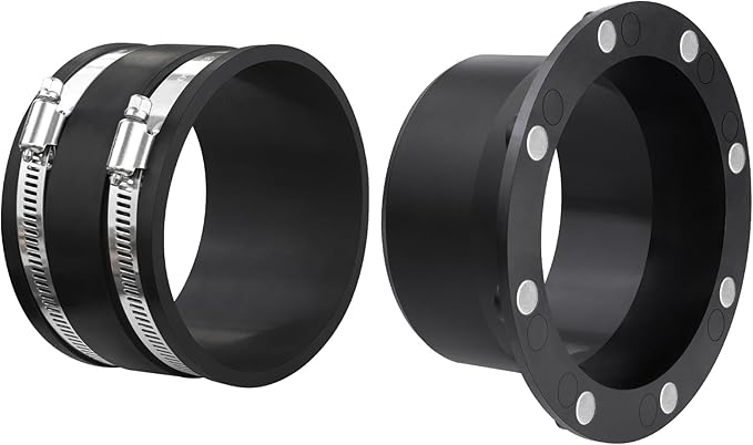 4 Inch Magnetic Dust Collection Connector w/ 4 Inch Dust Control Flex Cuff | 4" by JIANBENKJ
