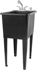 Space Saver Utility Sink by JS Jackson Supplies, Pull-Out Faucet, Soap Dispenser by JSJACKSONSUPPLIES