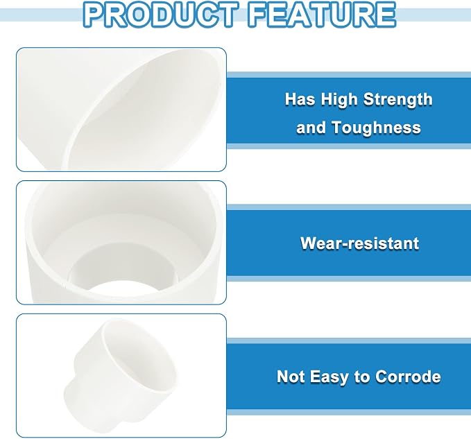 uxcell 1 Pcs UPVC Reducer Pipe Fitting - Image 3