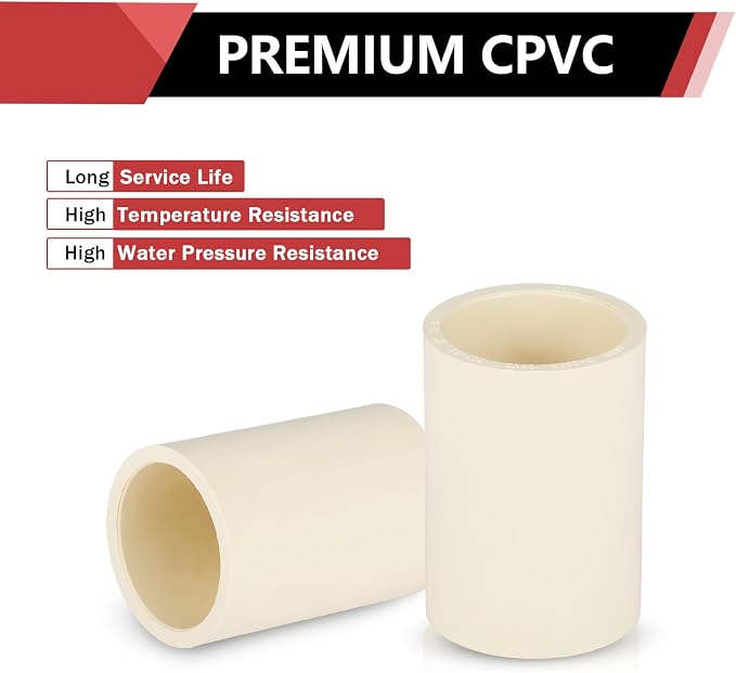 100 Pack EFIELD CPVC Coupling Adapter Fittings, - Image 5