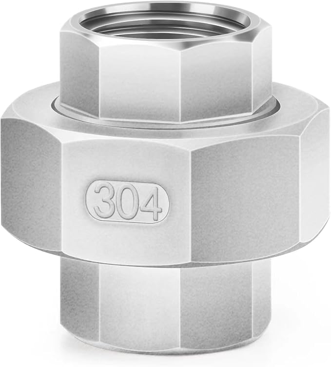 ChillWaves 304 Stainless Steel Cast Pipe Fitting, Union，1-1/4" NPT Female by VisittheCHILLWAVES