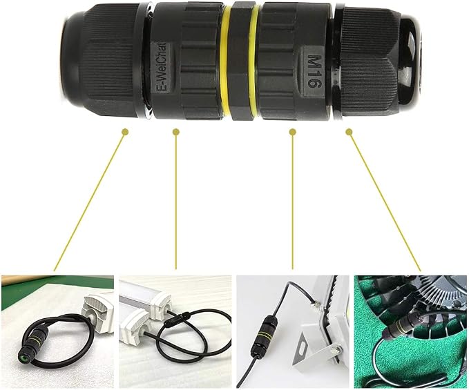 Junction Box Outdoor 2 Way Waterproof IP68 Electrical Cable Connector, M16 Wire - Image 7