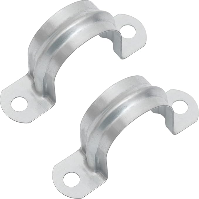 30 PCS 1-1/4 Inch Reinforced Rigid Pipe Strap, 2 Holes U Bracket Cable Clamp - Image 7
