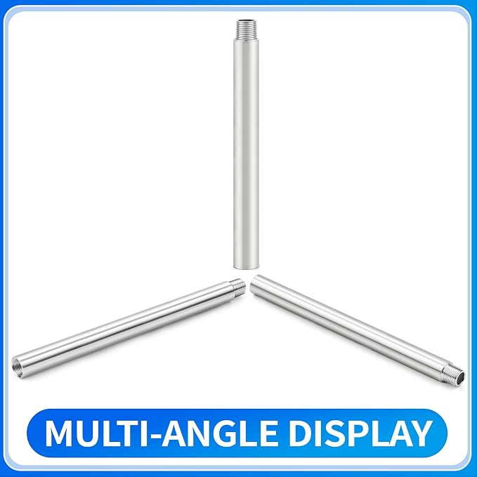 ChillWaves 304 Stainless Steel Pipe Fitting, Nipple Cast Pipe 2" NPT Male x 2" - Image 3