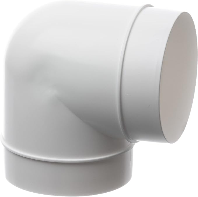 5 Inch 90 Degree Round Duct Elbow Connector – Plastic Ventilation Pipe Bend - Image 5