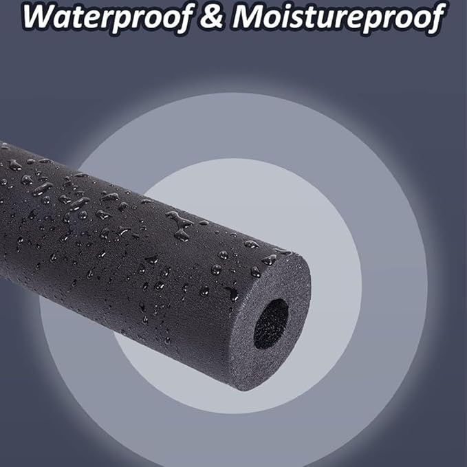 Pipe Insulation Foam Tube 2-3/8" ID*3/8" TH-6Ft Foam Tubing Black Pipe Cover - Image 5