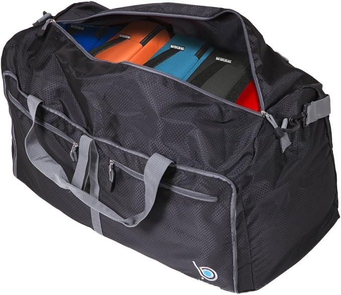 Bago Foldable Duffel Bags for Traveling Women & Men - 60L Medium Packable - Image 10