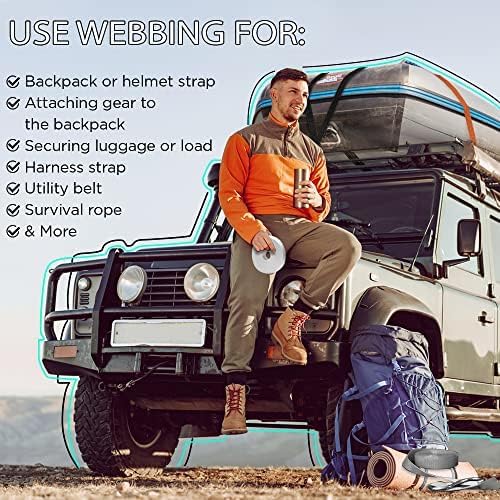 Webbing Strap, 3/4" to 2", 10-50 Yds, EDC gear, backpack repair and pet dog - Image 8