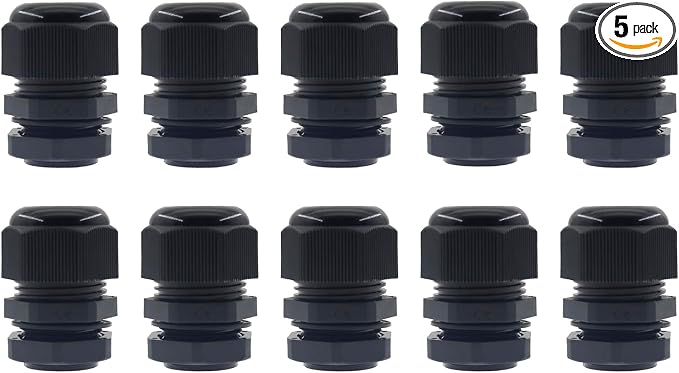 1-1/4 Inch NPT Strain Relief Nylon Cord Grip, SAFYY 10 PCS Waterproof Cable by SAFYY