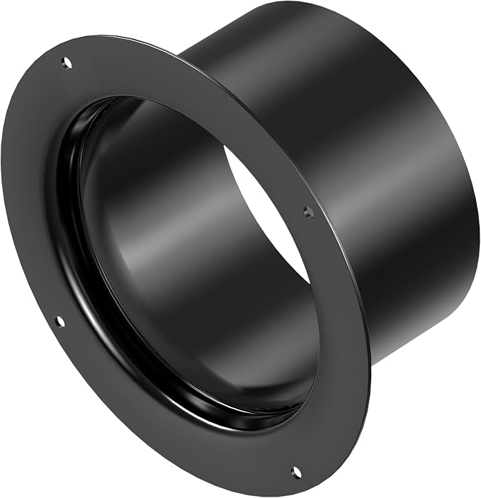 5 Inch Duct Connector, HG Power 125mm Plastic Straight Pipe Flange by HGPOWER