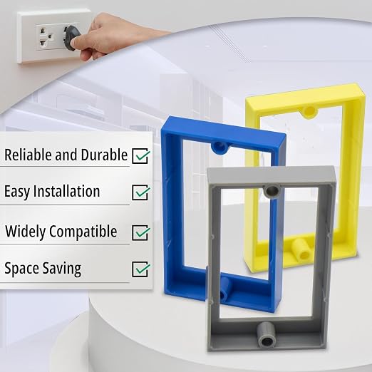 Outlet Box Extender 1 Gang, 4 Pack - Image 3