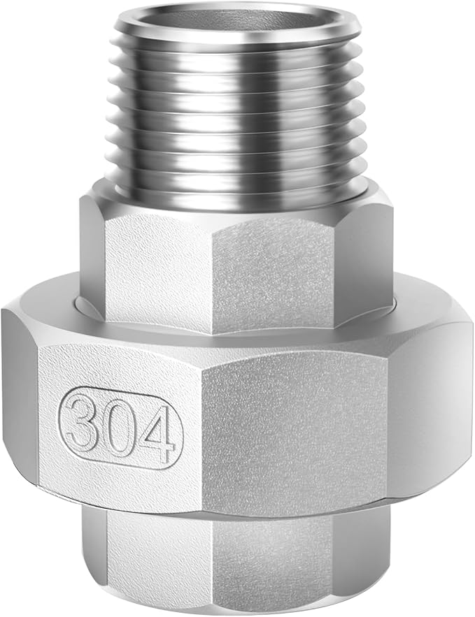 ChillWaves 304 Stainless steel Cast Pipe Fitting, Union，2" NPT Male x 2" NPT by VisittheCHILLWAVES