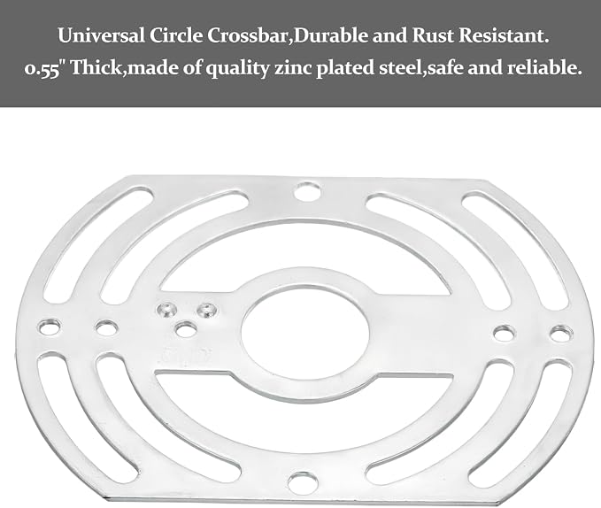 2 Pack Universal Light Fixture Mounting Bracket, 4 Inches Diameter Steel - Image 5