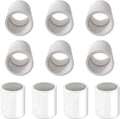 10Pack 3/4 inch PVC Pipe Coupling Adapter Pipe Fittings, Socket x Socket by YTFSA