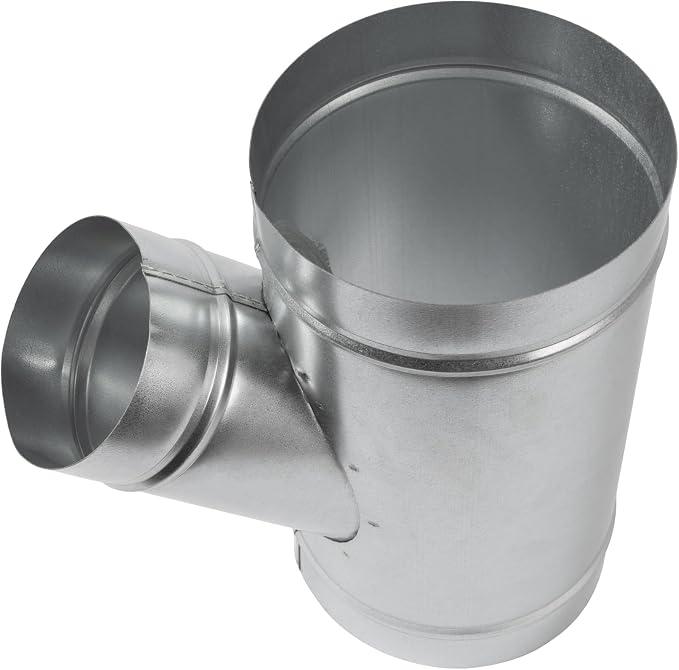 45° Degree Ø8 x 8 x 6 Inch Wye-Shape Duct Splitter - Image 9
