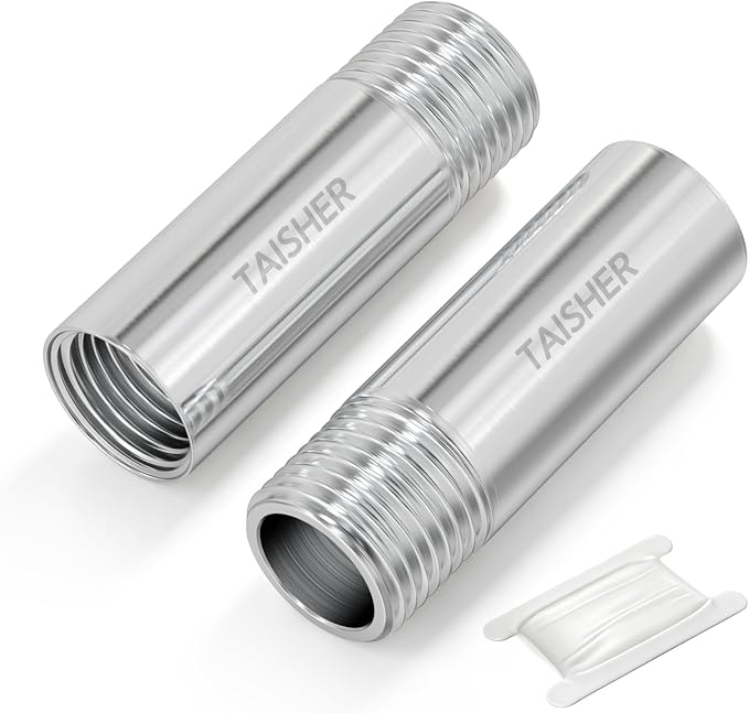 2pcs Thickened Nipple Cast Pipe 1/2" MNPT x 1/2" FNPT by TAISHER