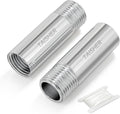 2pcs Thickened Nipple Cast Pipe 1/4" MNPT x 1/4" FNPT by TAISHER