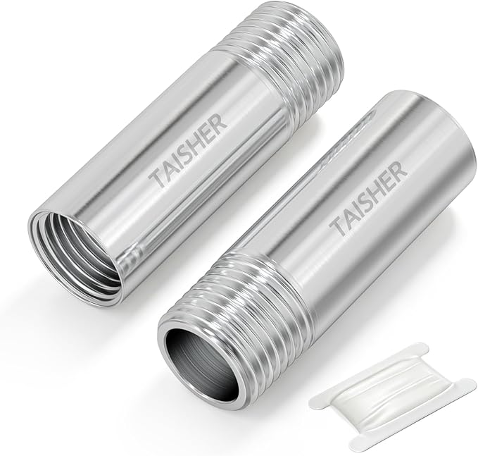 2pcs Thickened Nipple Cast Pipe 1/4" MNPT x 1/4" FNPT by TAISHER