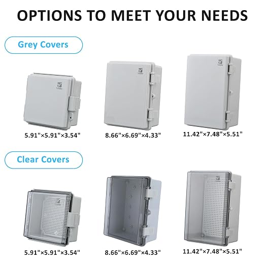 IP67 Waterproof Junction Box for Outdoor, 8.7"x6.7"x4.3" | Heavy Duty ABS - Image 6